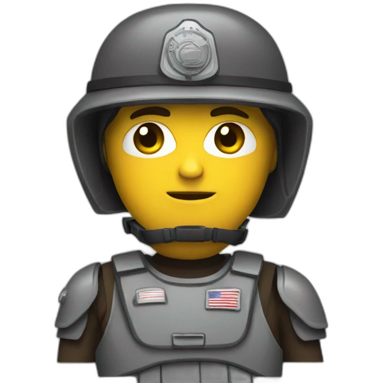 safe trooper emoji