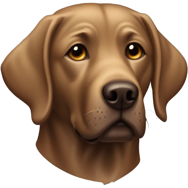 Brown Labrador retriever  emoji
