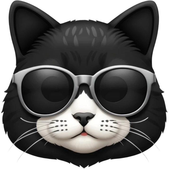 Cat wearing sunglasses emoji
