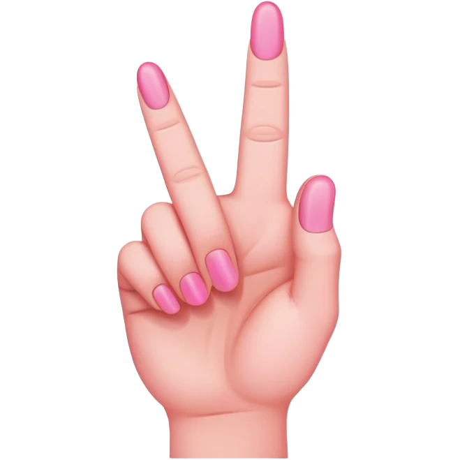pink middle finger emoji
