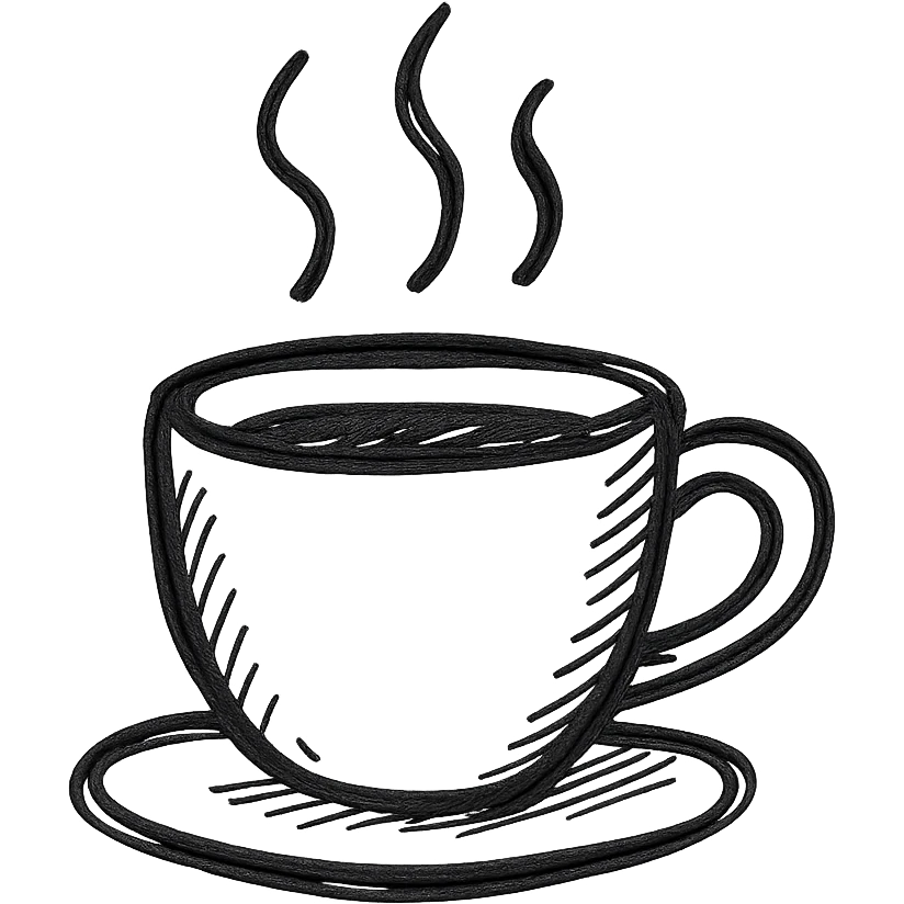 A coffee cup emoji