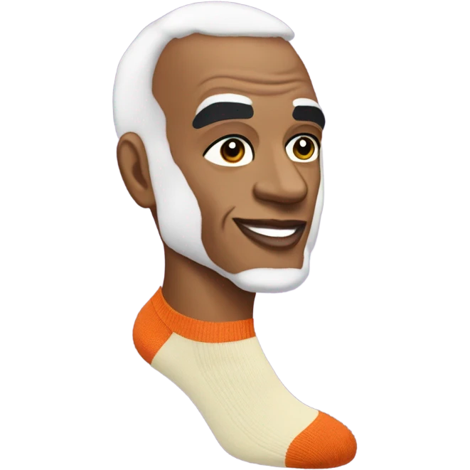 Ru Paul left sock in my quadrilateral emoji