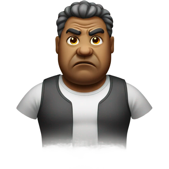 Angry Fat guy emoji