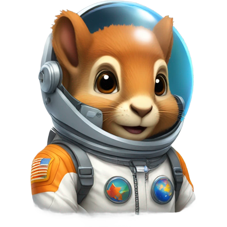 Squirrel in spacesuit  emoji