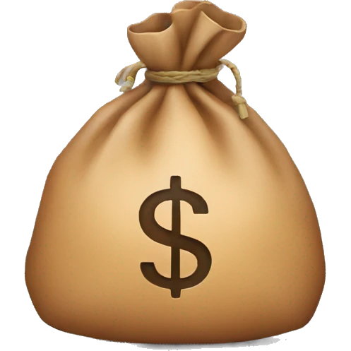 Money bag with dollar symbol  emoji