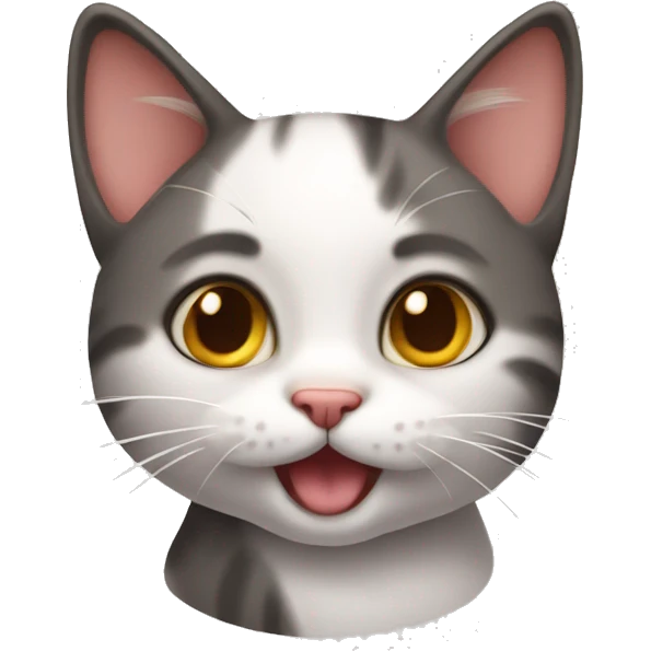 silly cute kitty emoji