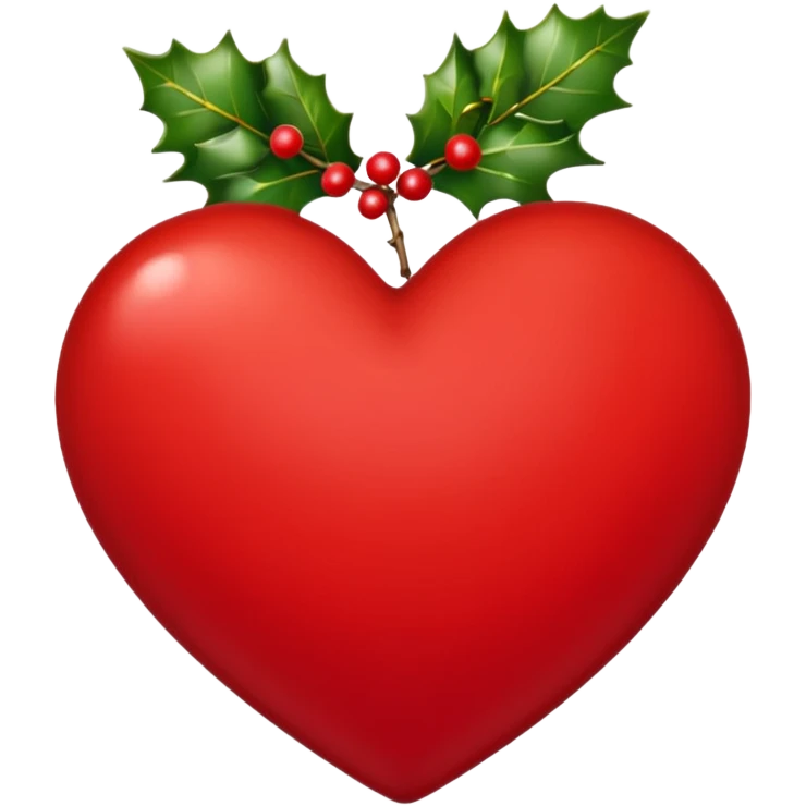 kiss mark with christmas vibes emoji