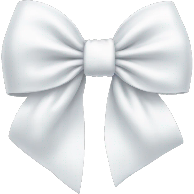 White bow emoji