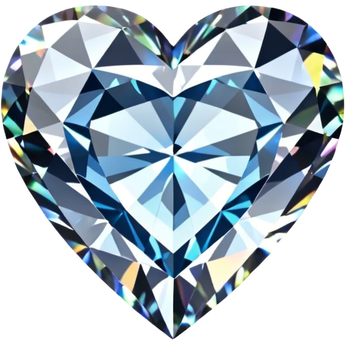 Heart shaped diamond shining emoji