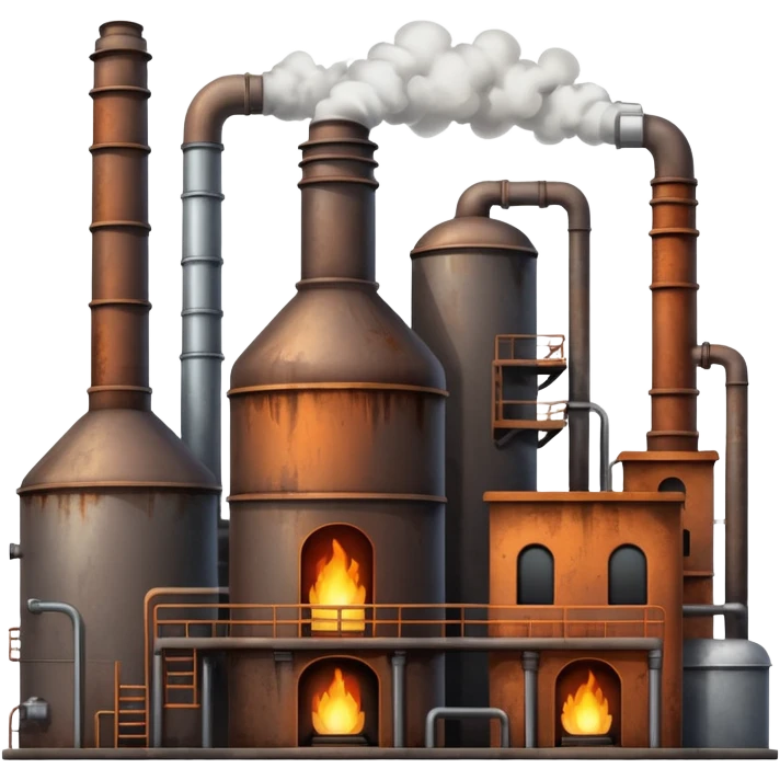 factory with furnaces emoji