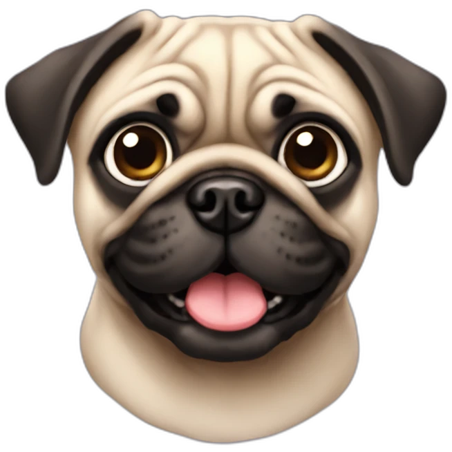 cute pug emoji