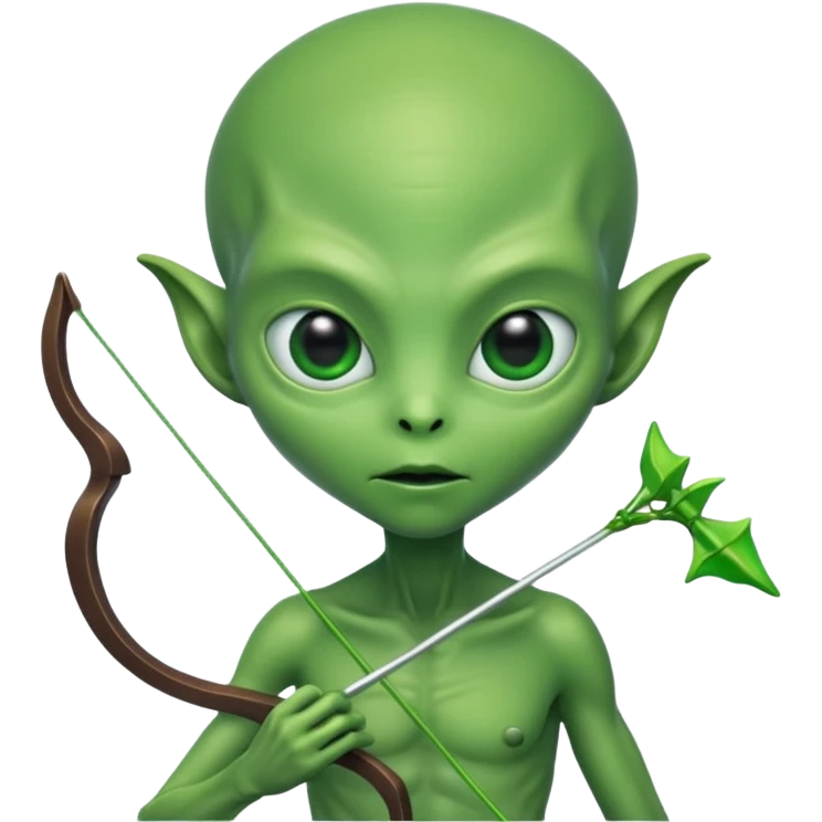 alien hold bow emoji