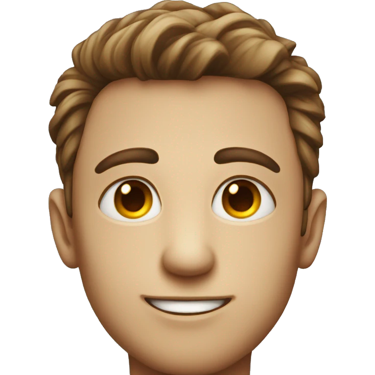 guy with huge pupils smiling emoji