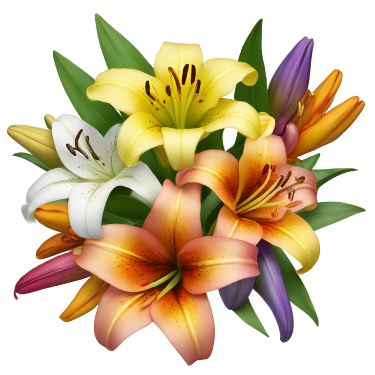 Bouquet of lilies  emoji