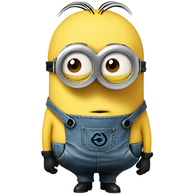Minion sticking tongue out emoji