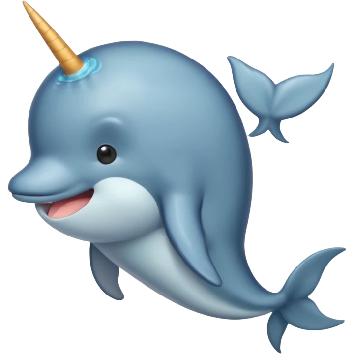 narwhal and monkey half body each part emoji