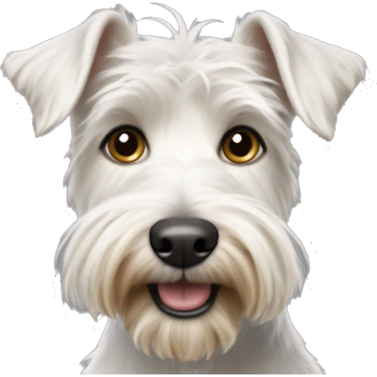 white wire haired terrier dog benji emoji