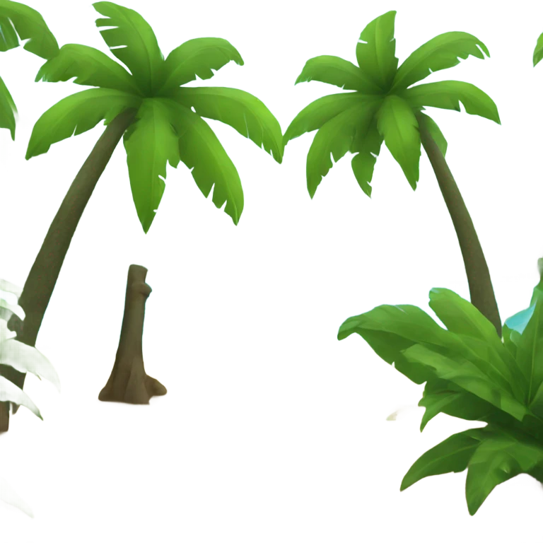 Rainforest beach emoji
