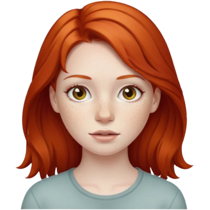The red-haired girl emoji