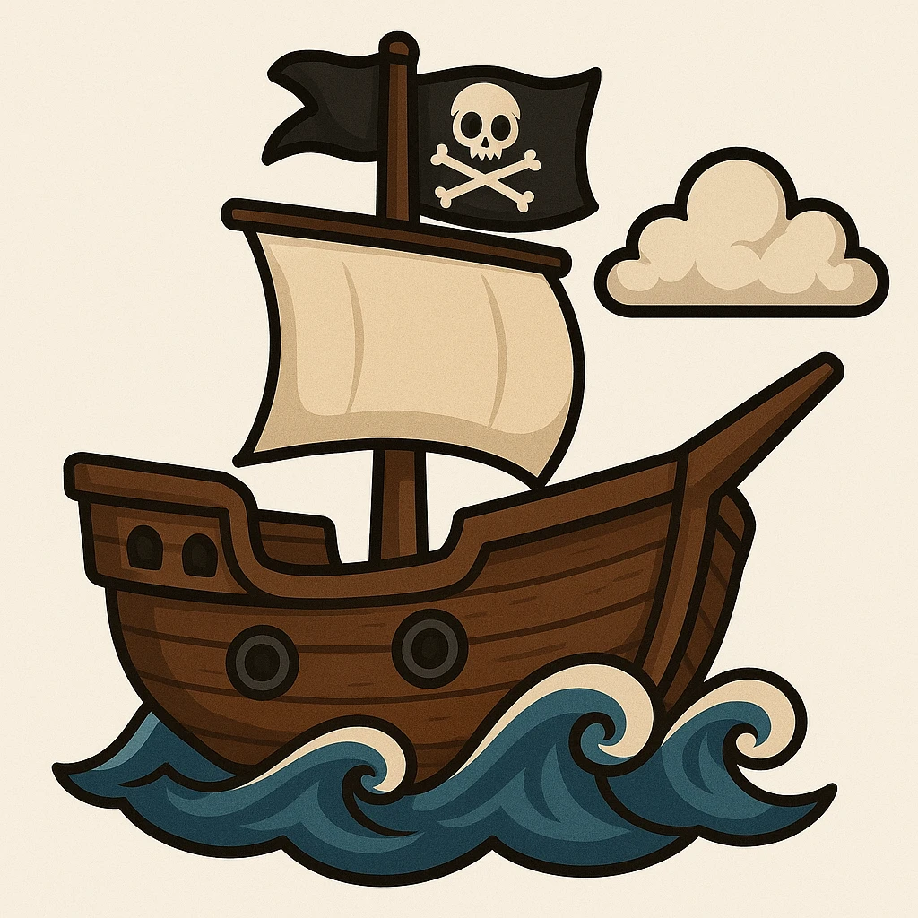 pirate ship emoji