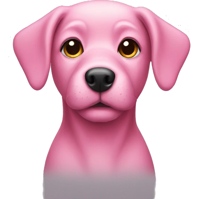 Pink Dog emoji