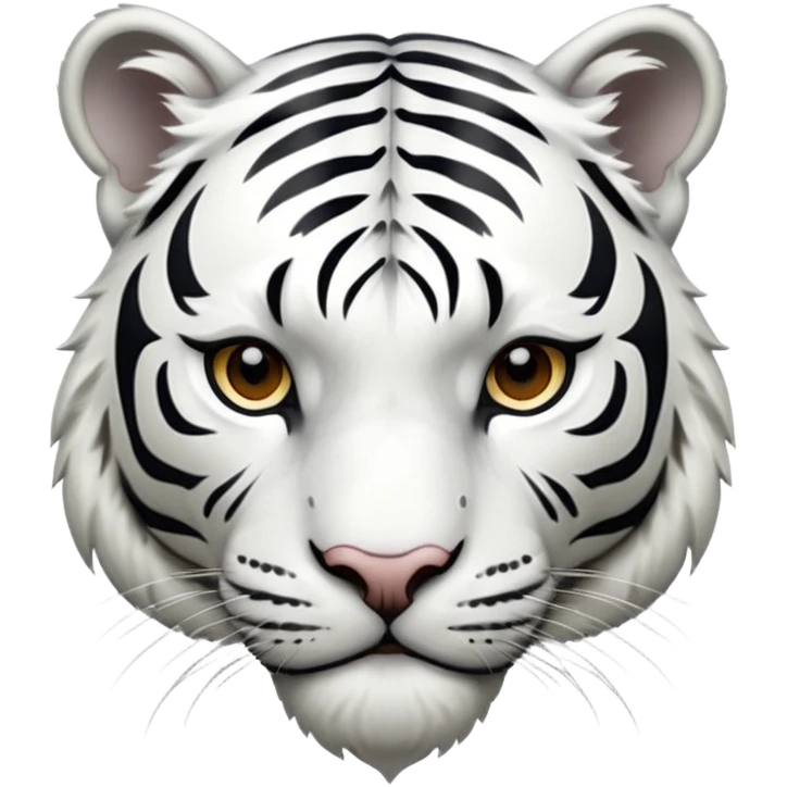 white tiger  emoji