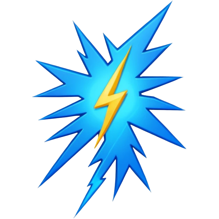 cyberpunk lightning emoji