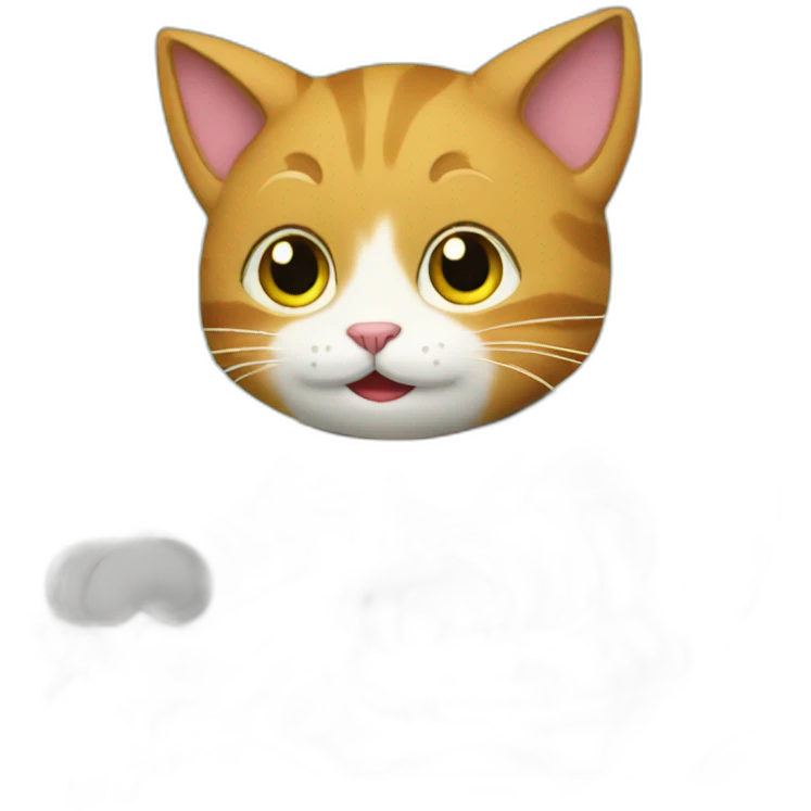 cat riding a bike emoji