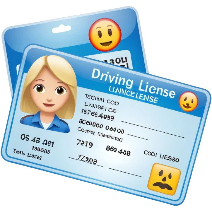 driving license emoji