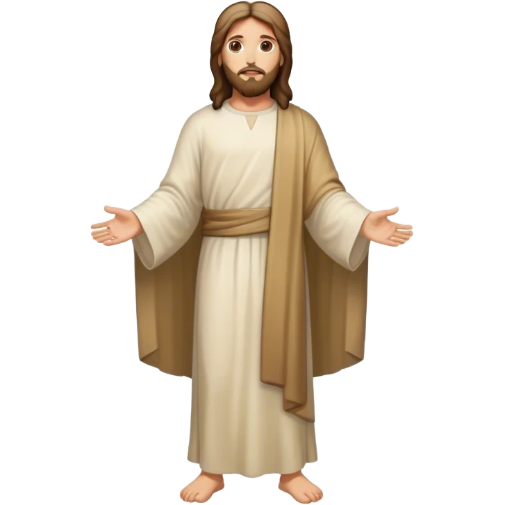 jesus christ back view fullbody emoji