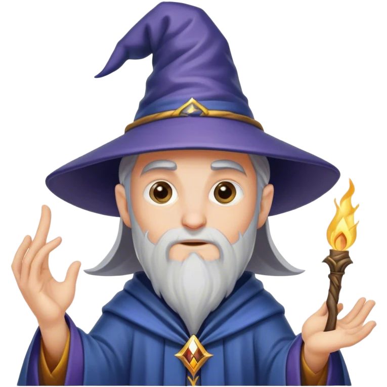 Wizard casting spells emoji