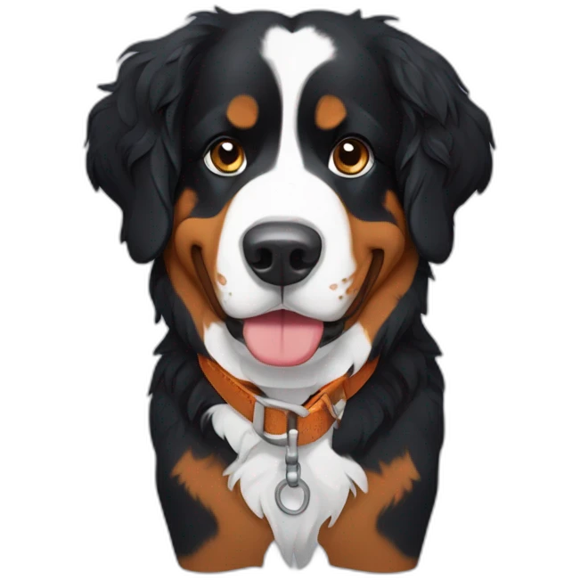 bernese mountain dog harness emoji