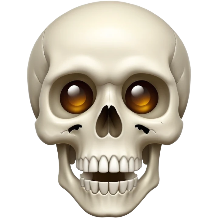 Tête de mort étonné  emoji