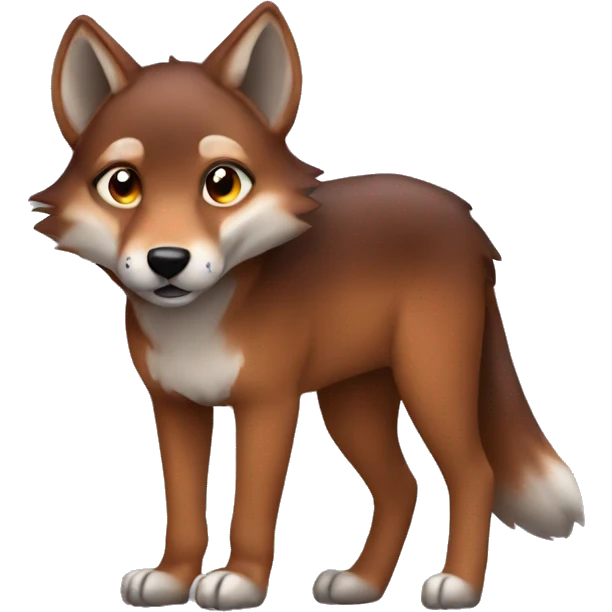 red wolf boy emoji