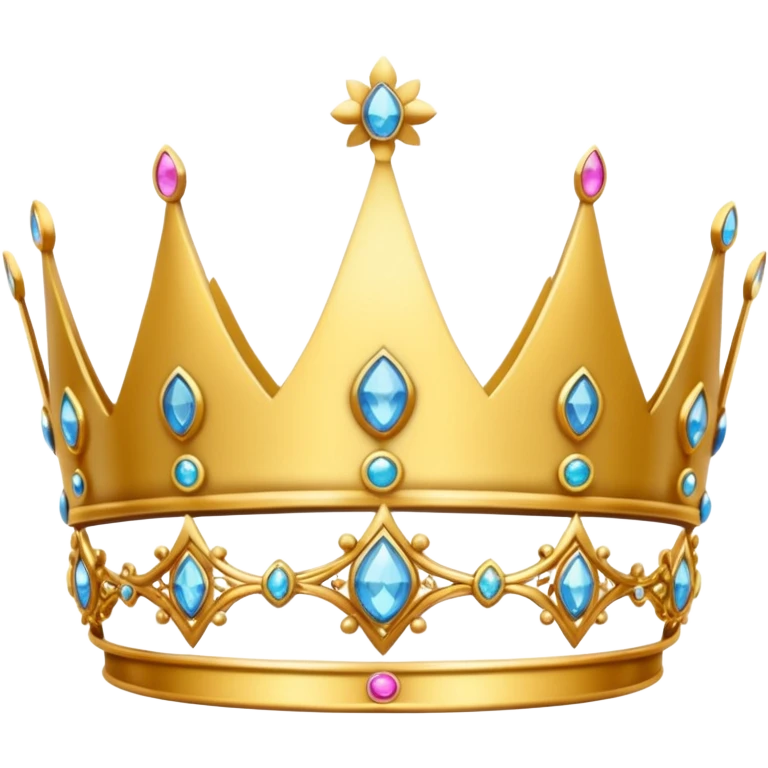 delicate princess crown emoji