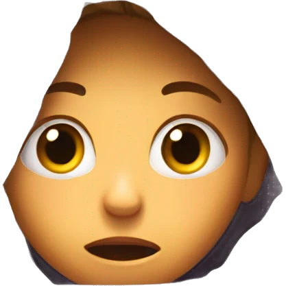 Girl scared hiding under the covers emoji