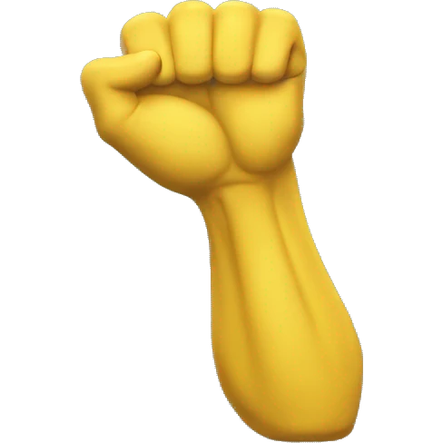 yellow muscle arm emoji