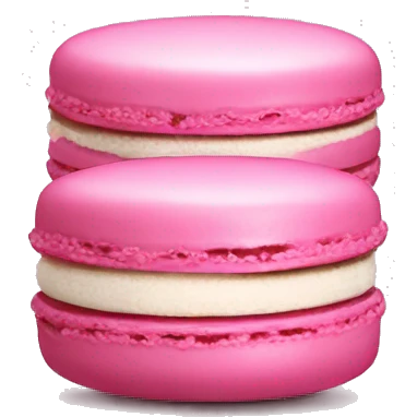 pink macaroon emoji