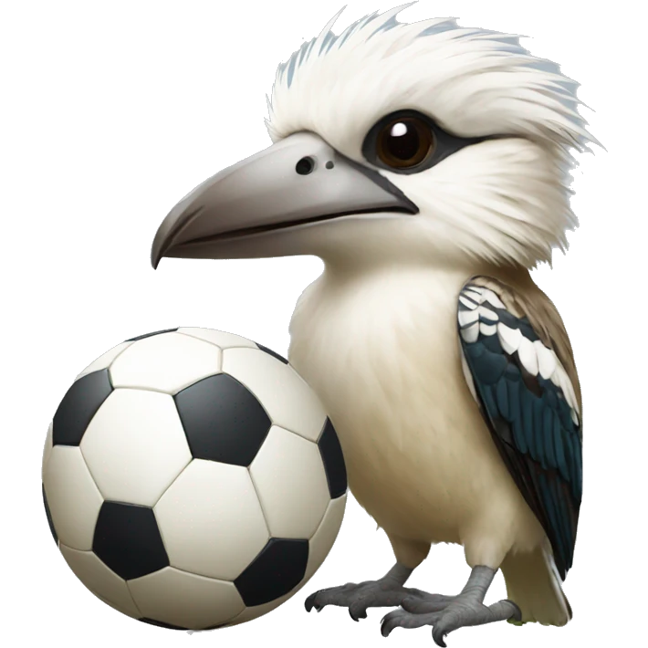 kookaburra and soccer ball emoji