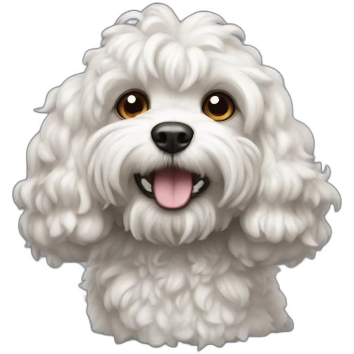 White cavapoo as Mech from World of Warcraft  emoji