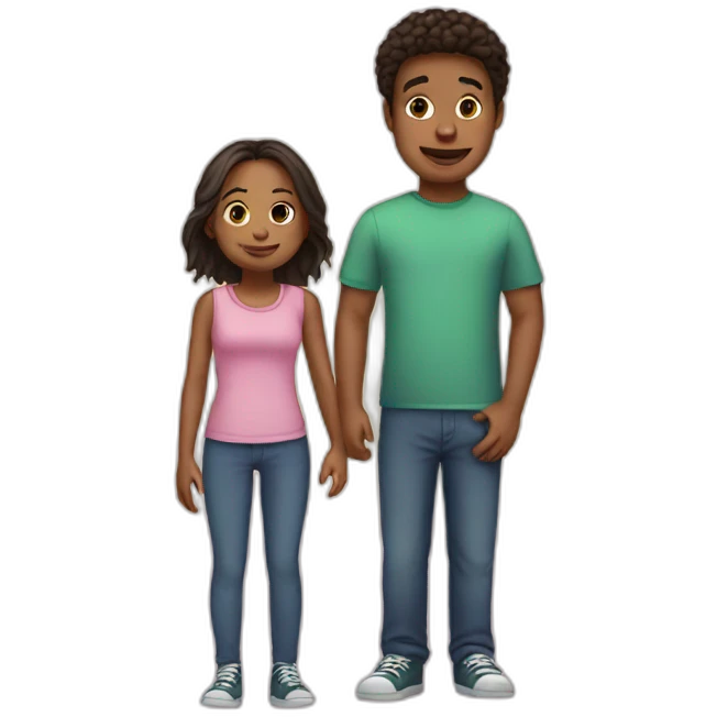 teenage and her big brother emoji