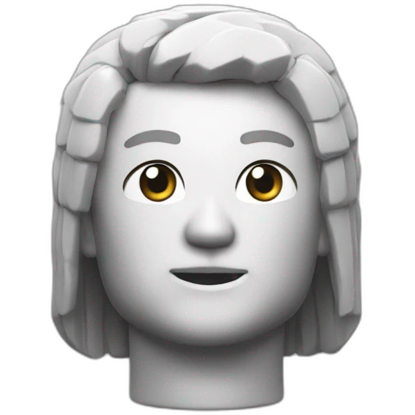 Minifig head but Japanese emoji