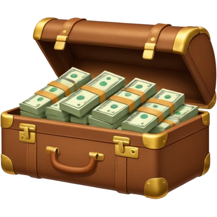 maleta con dinero emoji