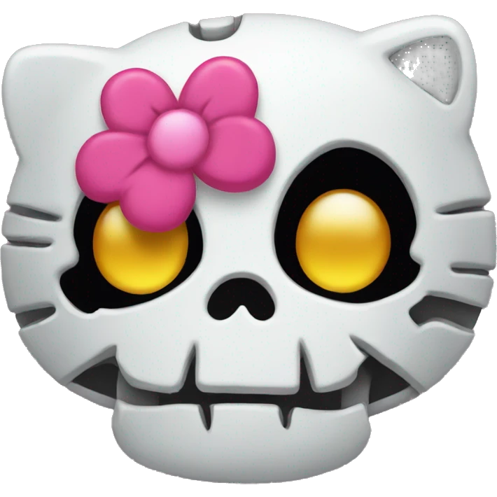 Hello kitty skull emoji emoji
