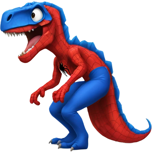 dinosaur that is spiderman emoji