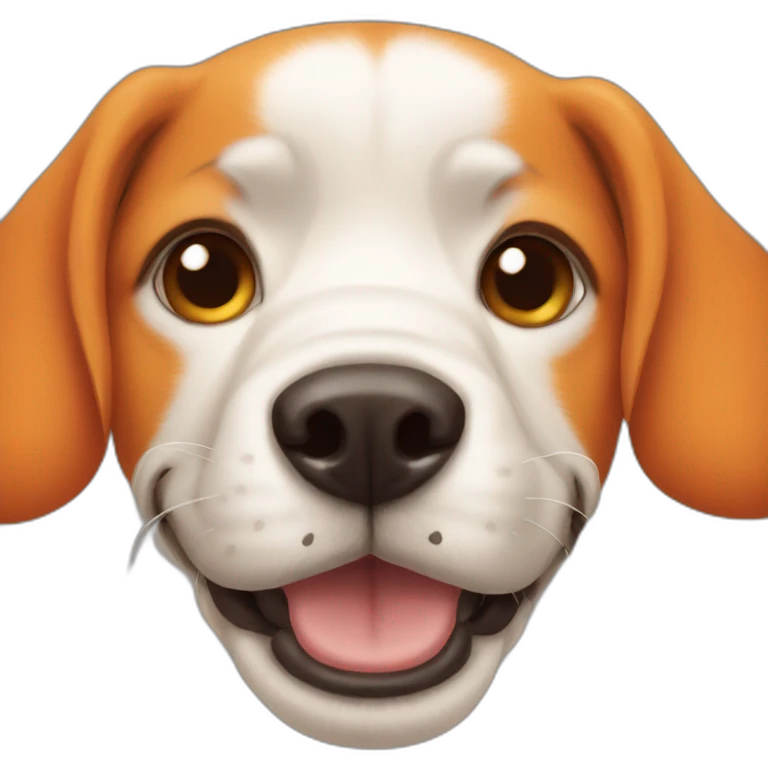 AN ORANGE DOG emoji