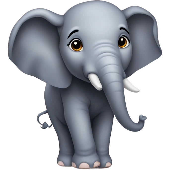 Kissy elephant emoji