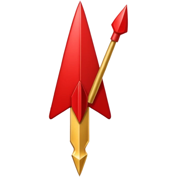 Une flèche rouge qui pointe vers le haut emoji