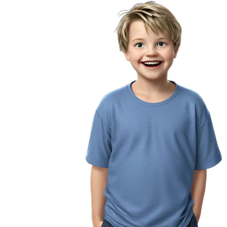 smiling boy in horror theme emoji