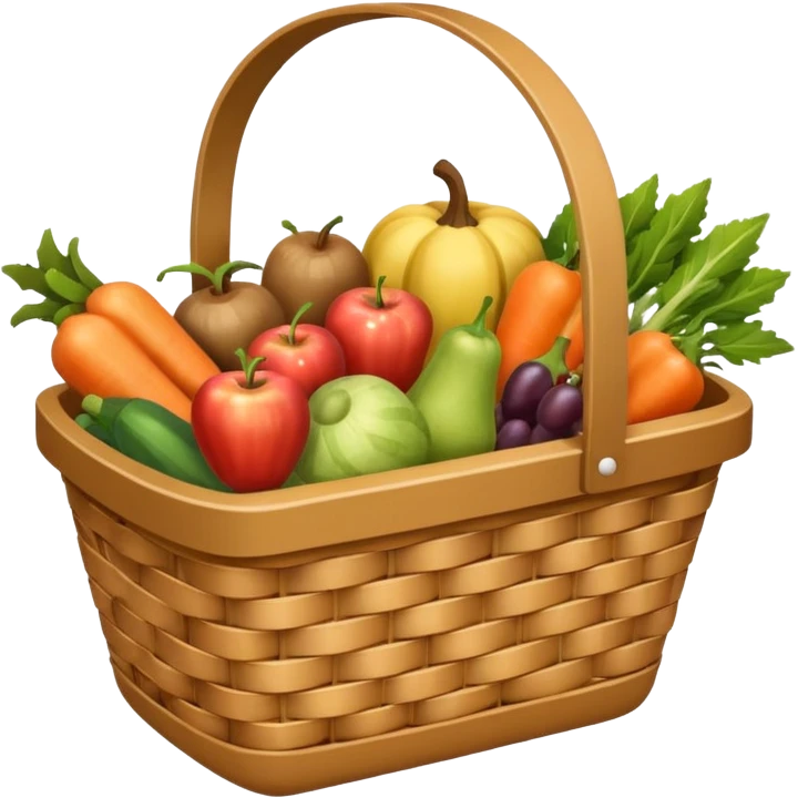 shopping basket facing camera emoji